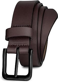 Cinturón casual de cuero artesanal para jeans en tonos clásicos