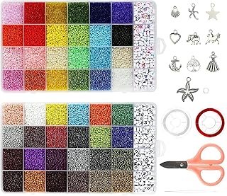 Mini cuentas con letras y colores para joyas hechas a mano