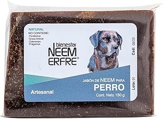 Jabón natural de neem para perro hecho a mano