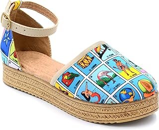 Zapatos Artesanales con Estampado de Lotería Mexicana