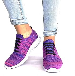 Tenis Sneka Violetas Jaspeados Ligeros y Cómodos