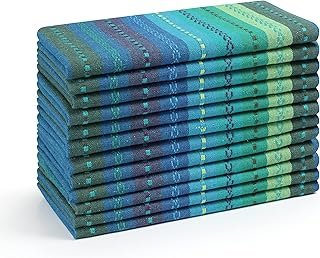 Servilletas multicolor artesanales con acabado elegante