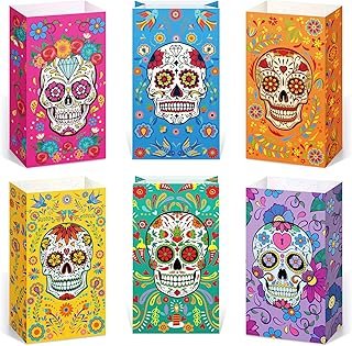 Bolsas artesanales para dulces calavera Día de Muertos