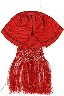 Pajarita Charra Roja Artesanal con Banda Elástica