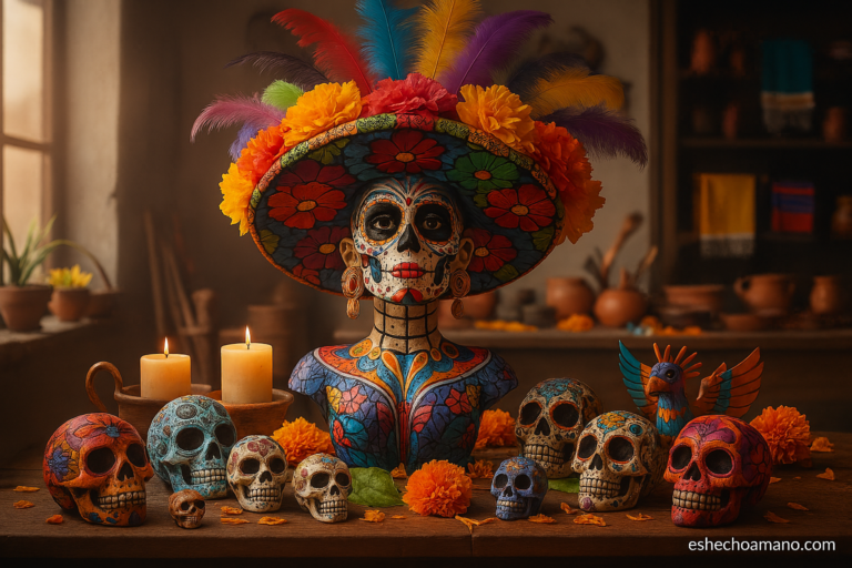 Lee más sobre el artículo Historia y significado de las calaveras mexicanas hechas a mano