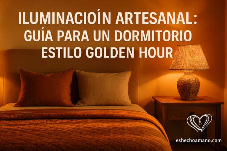 Lee más sobre el artículo Iluminación artesanal: Guía para un dormitorio estilo Golden Hour
