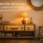 Lee más sobre el artículo Decoración upcycling: Cómo convertir materiales olvidados en piezas de lujo
