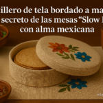 Lee más sobre el artículo Tortillero de tela bordado a mano: El secreto de las mesas ‘Slow Food’ con alma mexicana