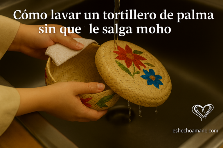 Lee más sobre el artículo Cómo lavar un tortillero de palma sin que le salga moho: La guía definitiva de cuidado